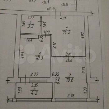 Продается 1-комнатная квартира, 43 м²