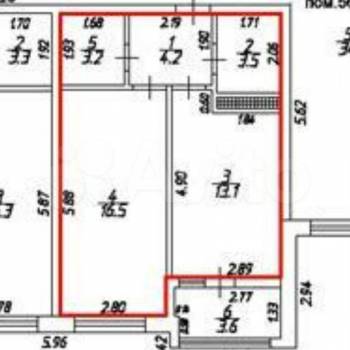 Продается 1-комнатная квартира, 44,3 м²