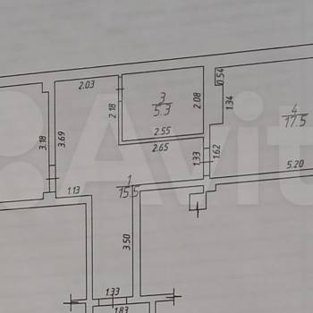 Продается 1-комнатная квартира, 60 м²