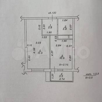 Продается 1-комнатная квартира, 38,8 м²