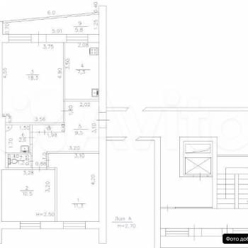 Продается 3-х комнатная квартира, 61,5 м²
