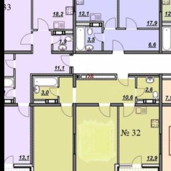 Продается 2-х комнатная квартира, 61 м²