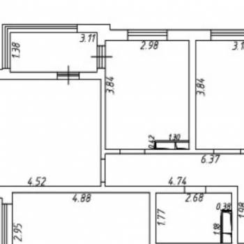 Продается 2-х комнатная квартира, 54,9 м²