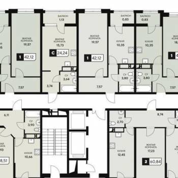 Продается 1-комнатная квартира, 39 м²