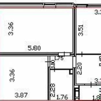 Продается 2-х комнатная квартира, 56 м²
