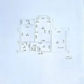 Продается 2-х комнатная квартира, 53,9 м²
