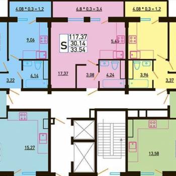 Продается 3-х комнатная квартира, 72 м²