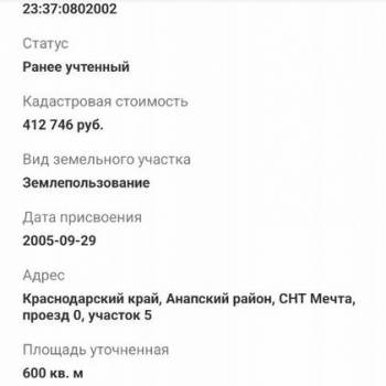 Продается Участок, 600 м²