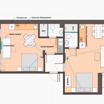 Продается 2-х комнатная квартира, 60 м²