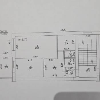 Продается 1-комнатная квартира, 51,7 м²
