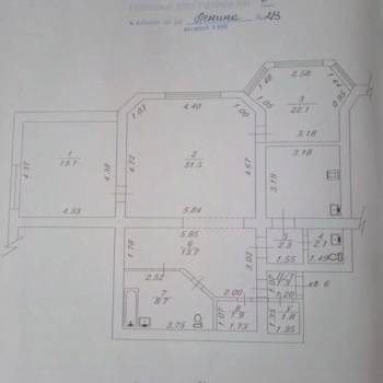 Продается 3-х комнатная квартира, 101,4 м²