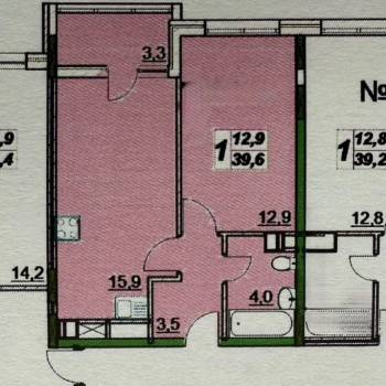 Продается 1-комнатная квартира, 40 м²