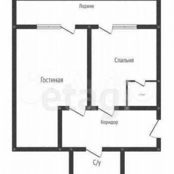 Сдается 2-х комнатная квартира, 50 м²