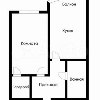 Продается 1-комнатная квартира, 38 м²