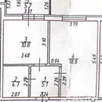 Продается 1-комнатная квартира, 39,2 м²