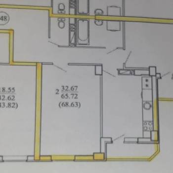 Сдается 2-х комнатная квартира, 66 м²