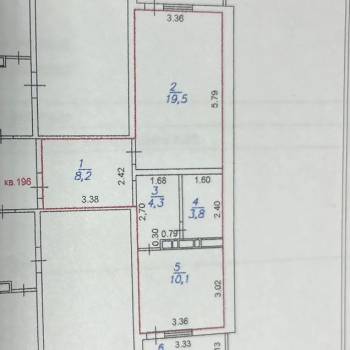 Продается 1-комнатная квартира, 50 м²