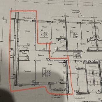 Продается 2-х комнатная квартира, 68,1 м²