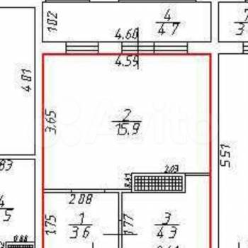 Продается 1-комнатная квартира, 27 м²