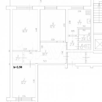 Продается 3-х комнатная квартира, 68,3 м²