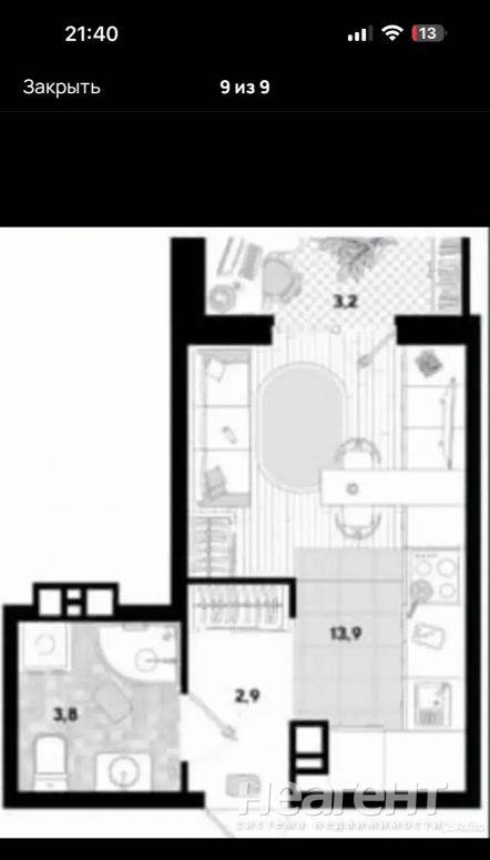 Сдаю студию, ЖК Самолёт, ул. Западный обход