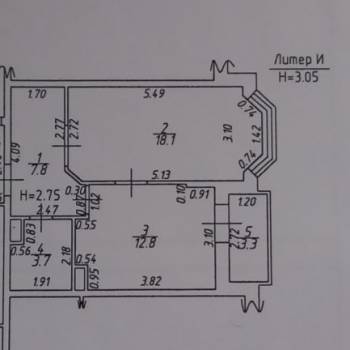 Продается 1-комнатная квартира, 46 м²