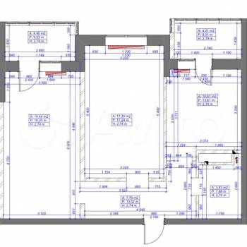 Продается 2-х комнатная квартира, 58 м²