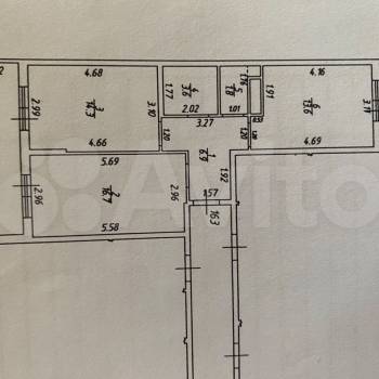 Продается 2-х комнатная квартира, 56,9 м²