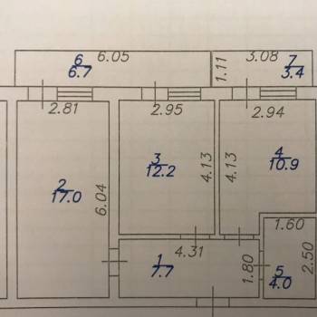 Продается 2-х комнатная квартира, 52 м²