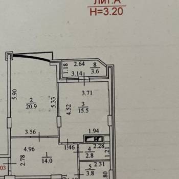 Продается 2-х комнатная квартира, 75 м²