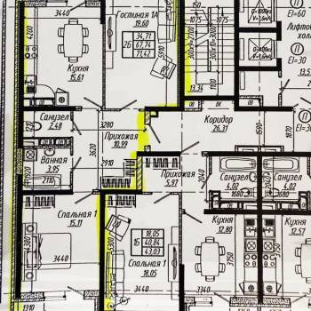 Продается 2-х комнатная квартира, 75 м²