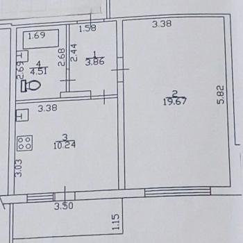 Продается 1-комнатная квартира, 40 м²