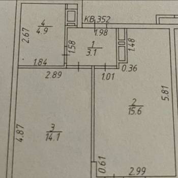 Продается 1-комнатная квартира, 38 м²