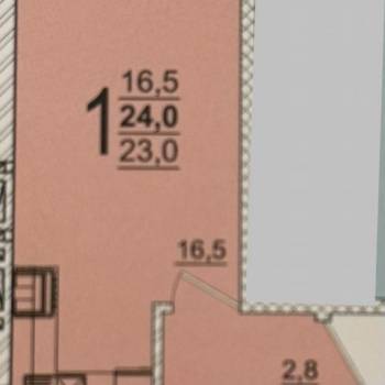 Продается 1-комнатная квартира, 24 м²