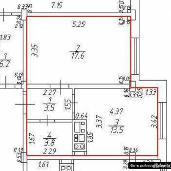 Продается 1-комнатная квартира, 38,4 м²