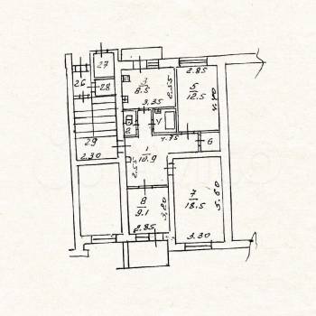 Продается 3-х комнатная квартира, 65,2 м²