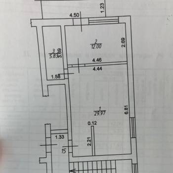 Продается 2-х комнатная квартира, 48 м²