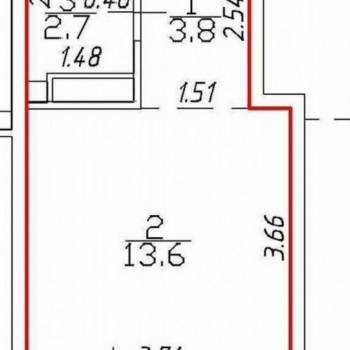 Продается 1-комнатная квартира, 25 м²