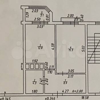 Продается 1-комнатная квартира, 41,3 м²