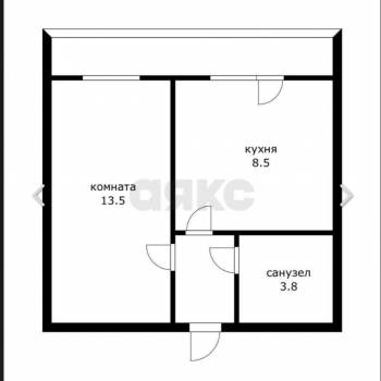 Продается 1-комнатная квартира, 27 м²
