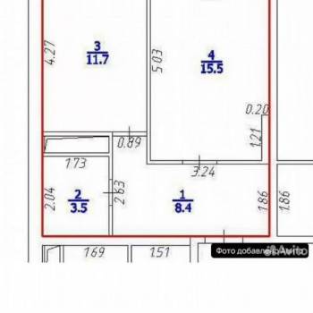 Продается 1-комнатная квартира, 42,5 м²