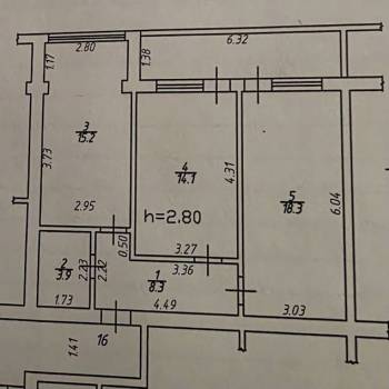 Продается 2-х комнатная квартира, 59,8 м²