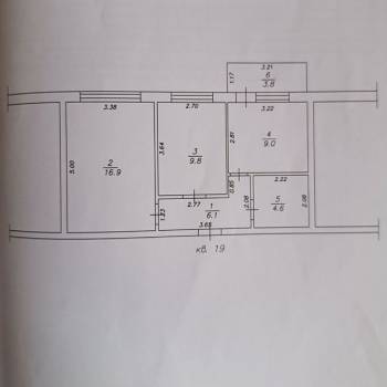 Продается 2-х комнатная квартира, 47 м²