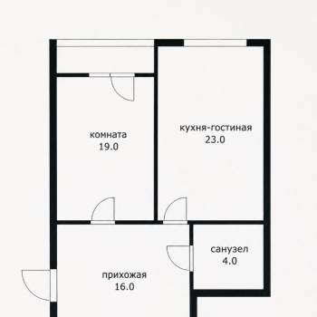 Продается 2-х комнатная квартира, 62 м²