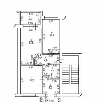 Продается 3-х комнатная квартира, 65,8 м²
