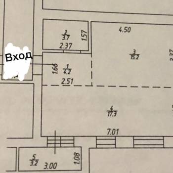 Продается 1-комнатная квартира, 43 м²