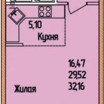 Сдается 1-комнатная квартира, 30 м²