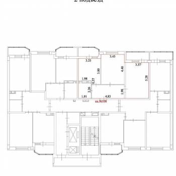 Продается 2-х комнатная квартира, 58,1 м²