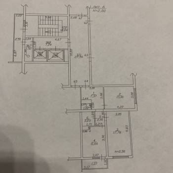 Продается 2-х комнатная квартира, 56,5 м²