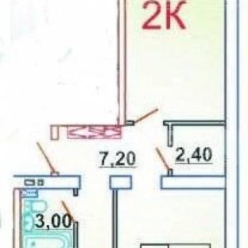 Продается 2-х комнатная квартира, 60,2 м²